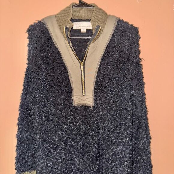 Vintage Havana Black Green Popcorn Knit Sweater - Small - Picture 6 of 8